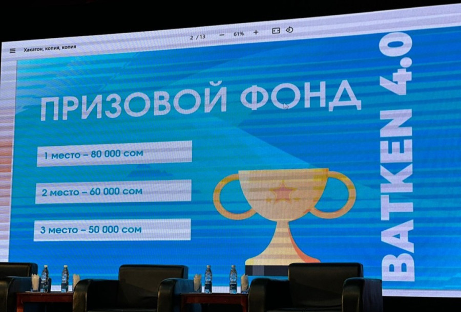 BATKEN 4.0 ХАКАТОНУНУН ЖЕҢҮҮЧҮСҮ БОЛДУК