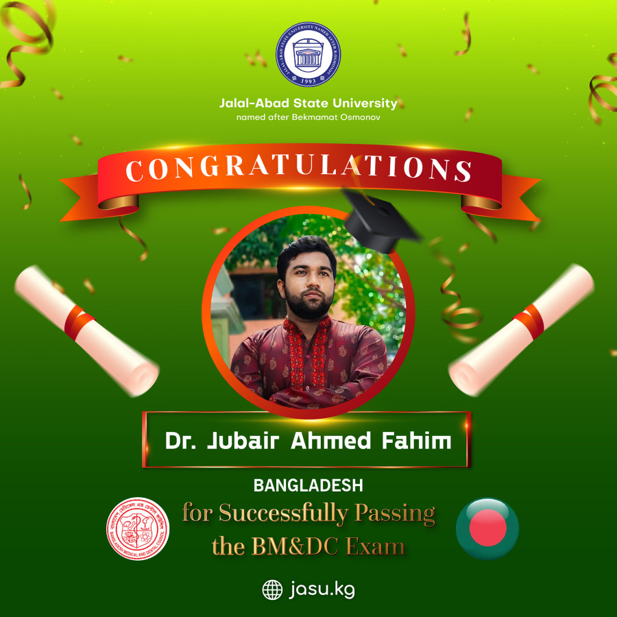 Congratulations Dr. Jubair Ahmed Fahim!
