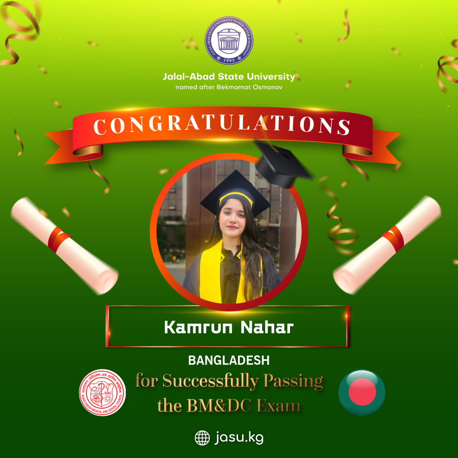 Congratulations Dr. Kamrun Nahar