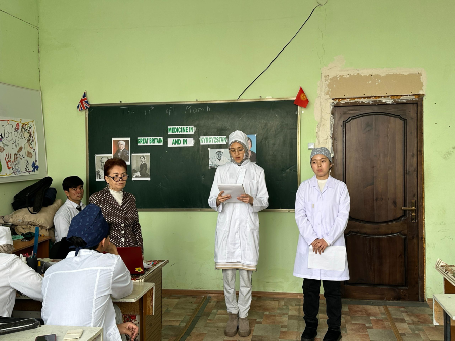 “Medicine
in Great Britain and in Kyrgyzstan” темасында ачык сабак өткөрүлдү