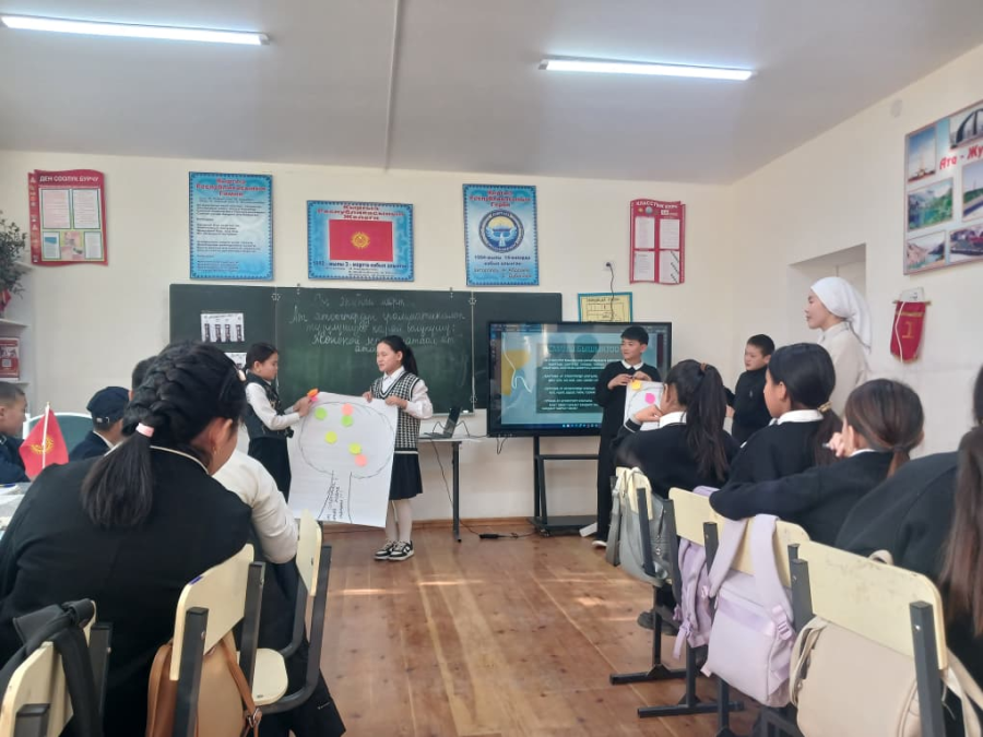 Студенттин ачык сабагы ийгиликтүү өттү