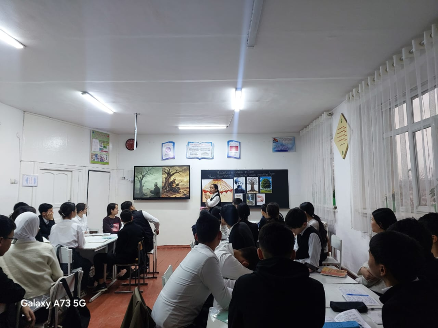 Кесиптик-базалык практикадагы практиканттардын ачык сабагы