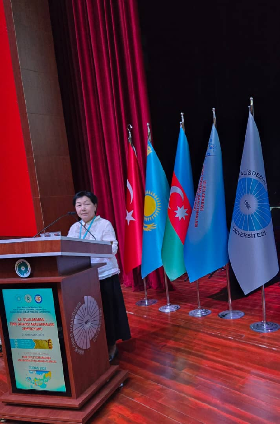 Associate Professor of the Kyrgyz Language Department G. K. Bakirova participated in the XII International Symposium "Studies of the Turkic world" in Nida, Turkey (20-24.05.2025)