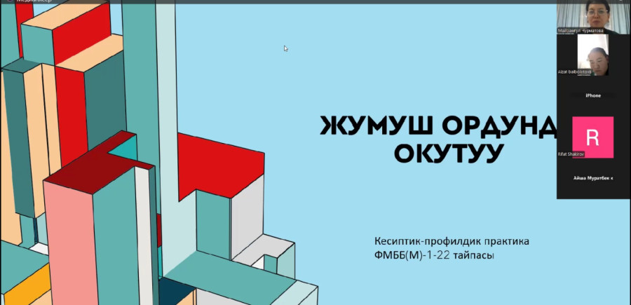 WEBINAR HELD AS PART OF ON-THE-JOB TRAINING FOR STUDENT-TRAINEES OF THE MATHEMATICS PROFILE IN THE F...