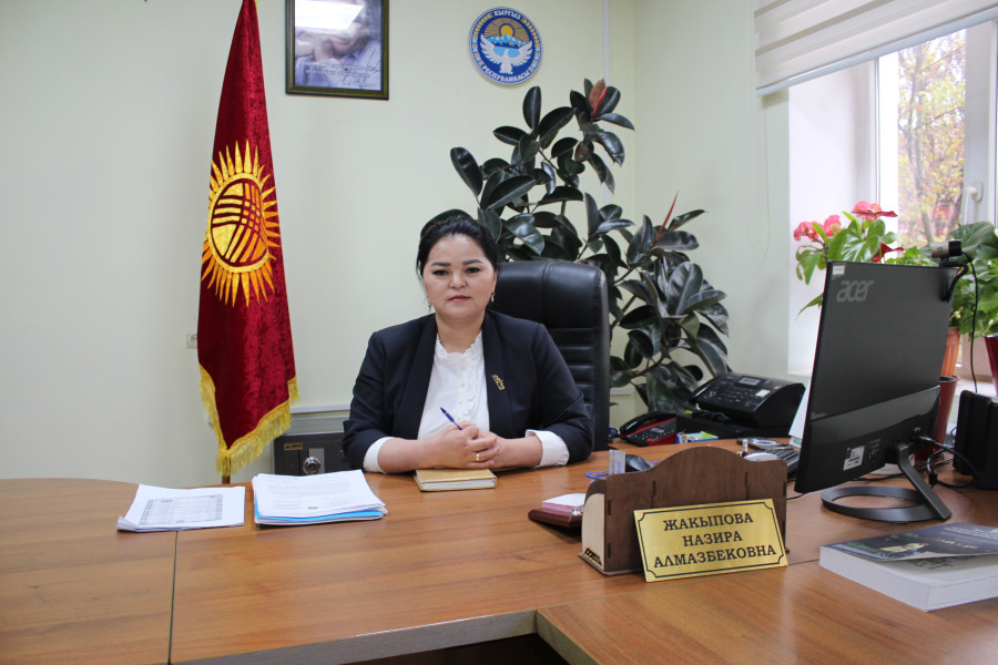 Интервью с начальником Управления труда, социальной защиты и миграции города Манаса Н.А. Жакыповой