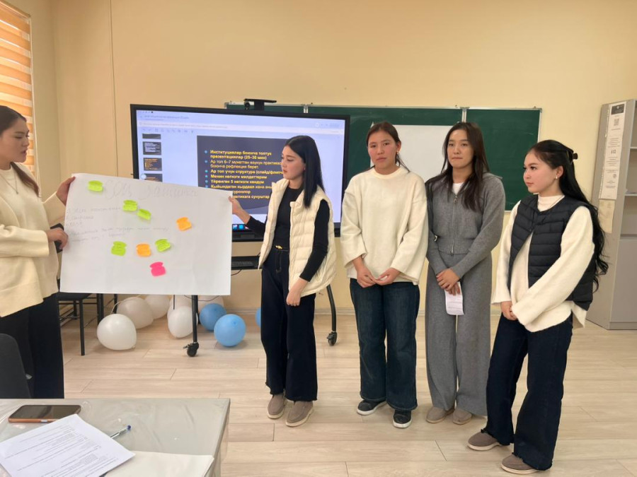 В колледже экономики и права прошел рефлексивная конференция, посвящённая середине производственной...