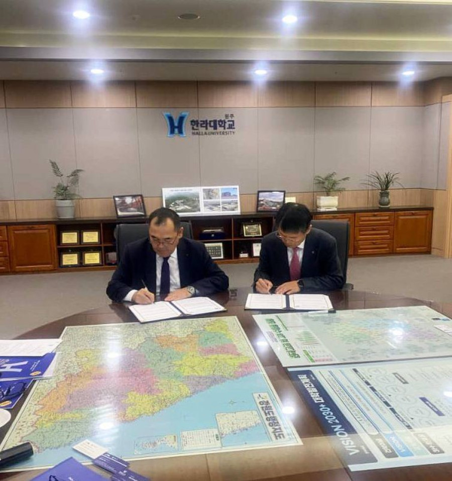 JASU and Halla University (South Korea) Sign a Memorandum on Teaching the Korean Language
