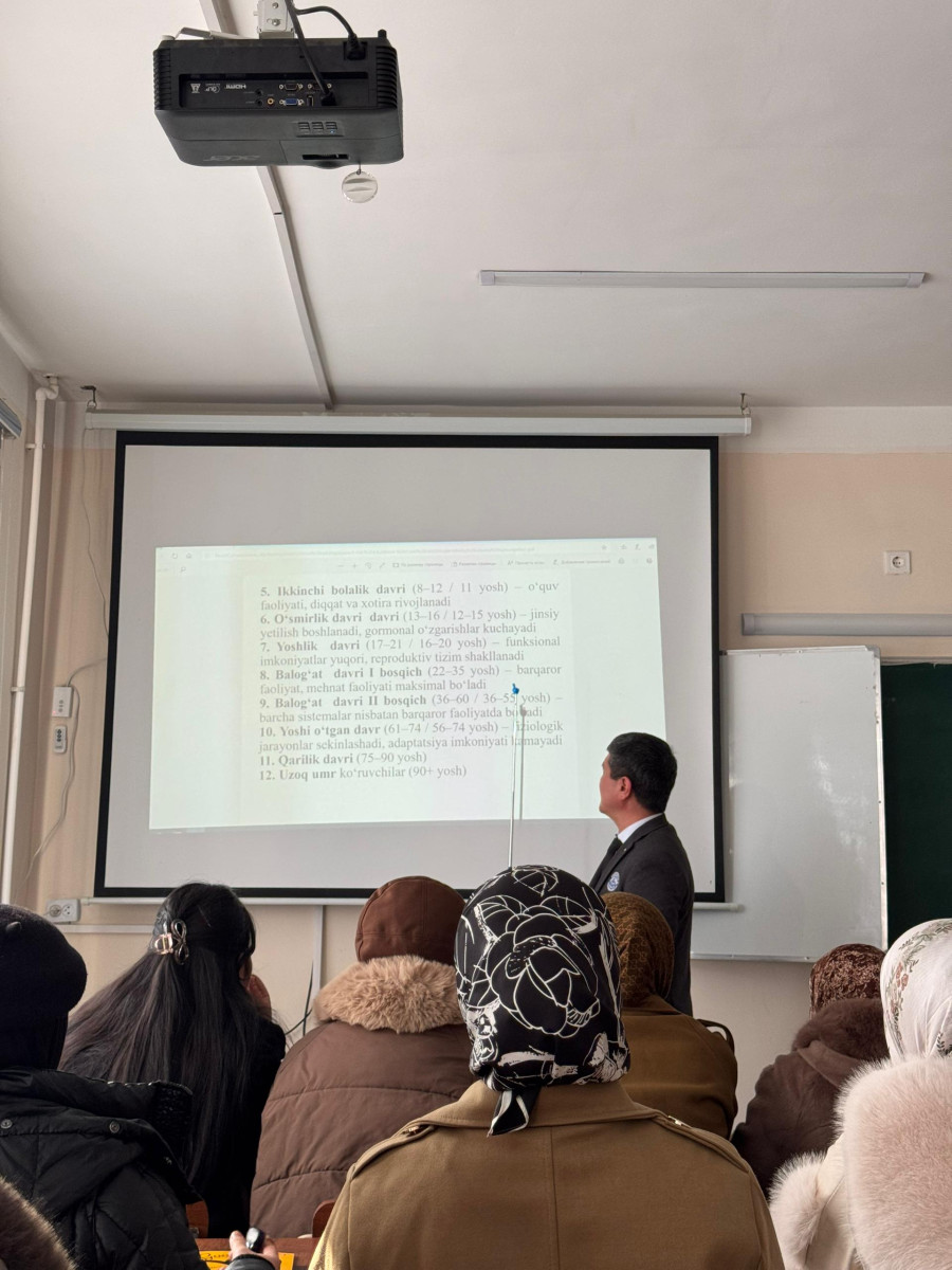 "Билим берүүдөгү интеграция". Табигый -илимий билим берүү кафедрасынын студенттери Андижан мамлекетт...