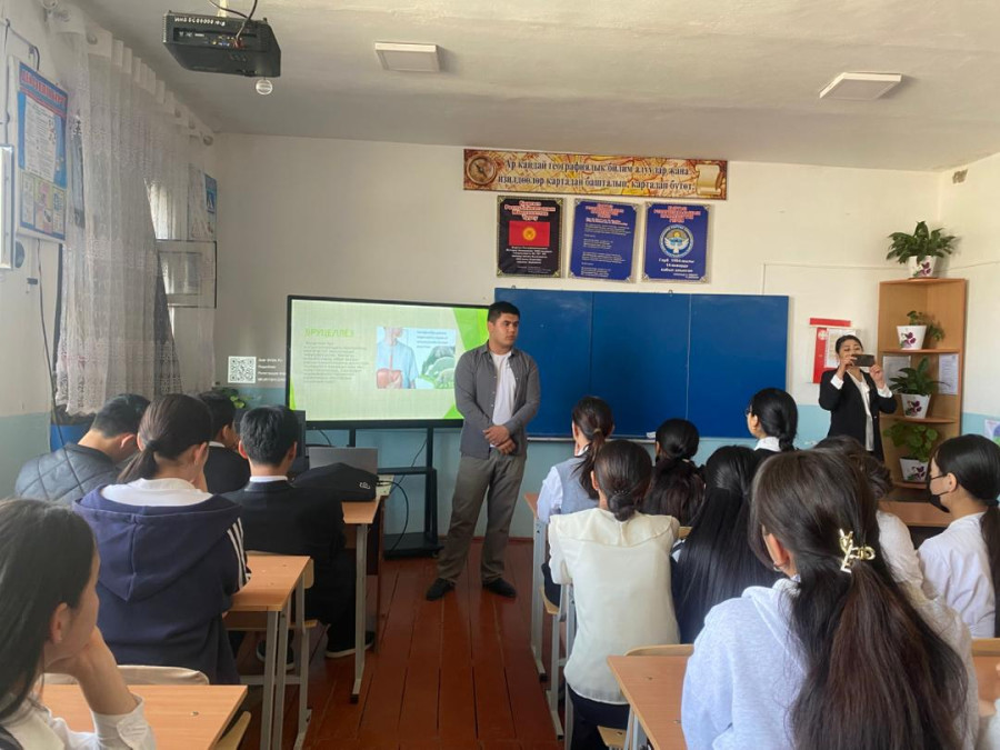 В-1-22 тайпасынын студенттеринин өндүрүштүк-врачтык практикасынан көрүнүштөр